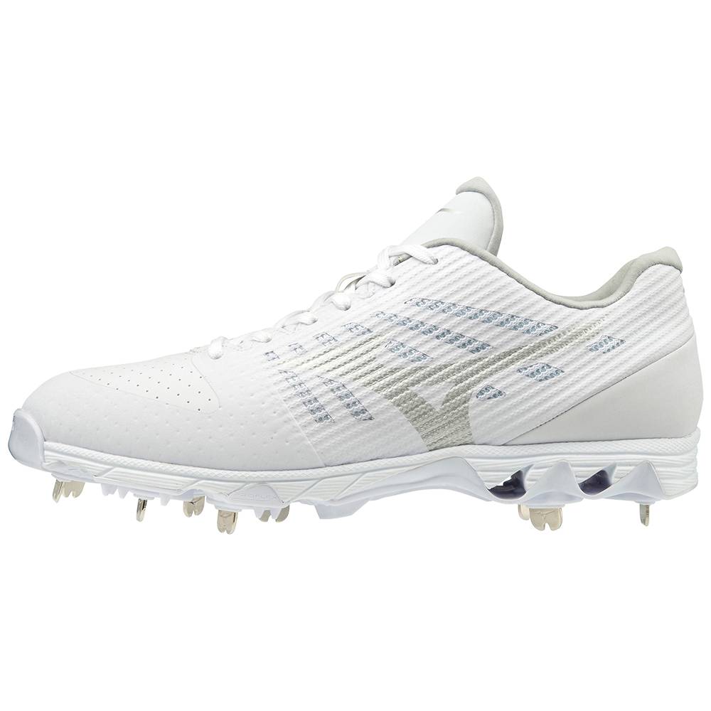 Panske Botasky Mizuno 9-Spike Ambition Nizke Metal Biele Vypredaj SRXK06937